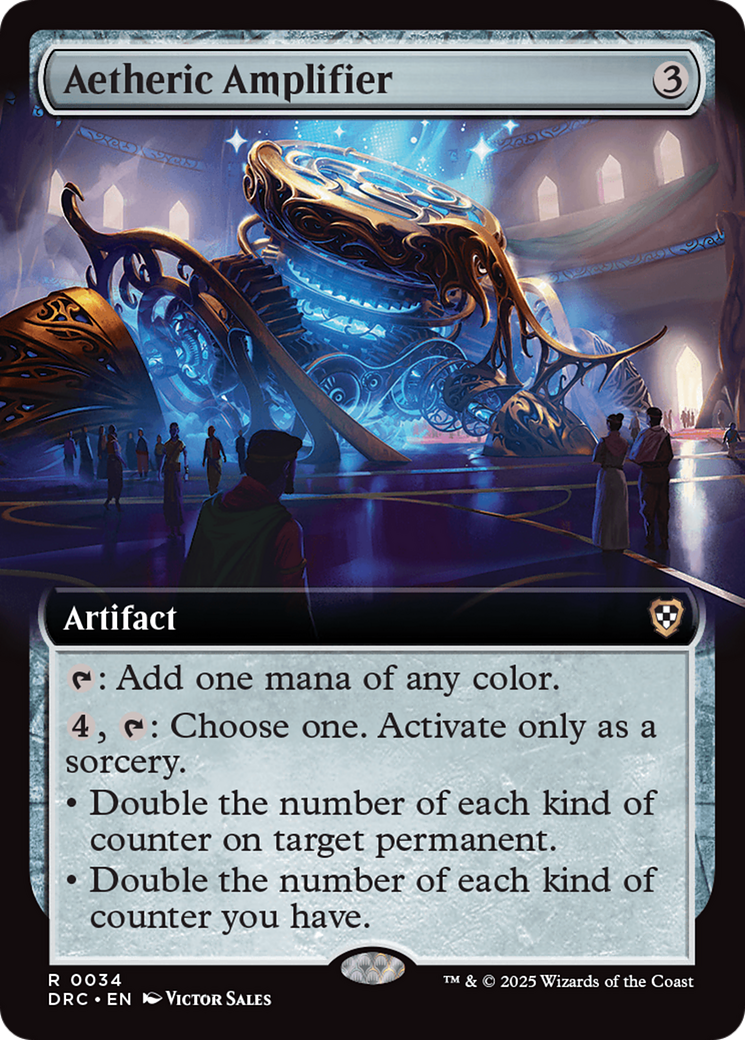Aetheric Amplifier (DRC-034) [Commander: Aetherdrift] (Extended Art) MTG Single Wizards of the Coast