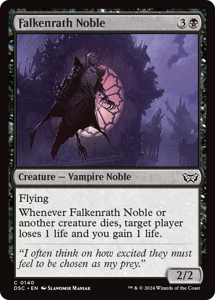 Falkenrath Noble (DSC-140) [Duskmourn: House of Horror Commander] MTG Single Wizards of the Coast