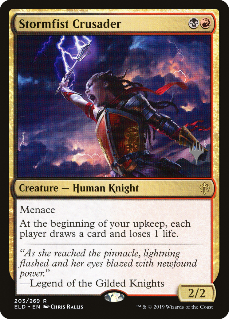 Stormfist Crusader (PPELD-203) [Throne of Eldraine Promos] MTG Single Wizards of the Coast