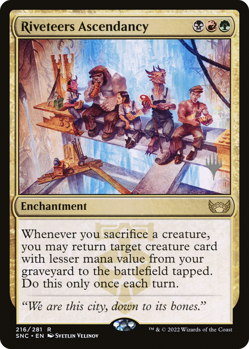 Riveteers Ascendancy (PPSNC-216P) [Streets of New Capenna Promos] MTG Single Wizards of the Coast