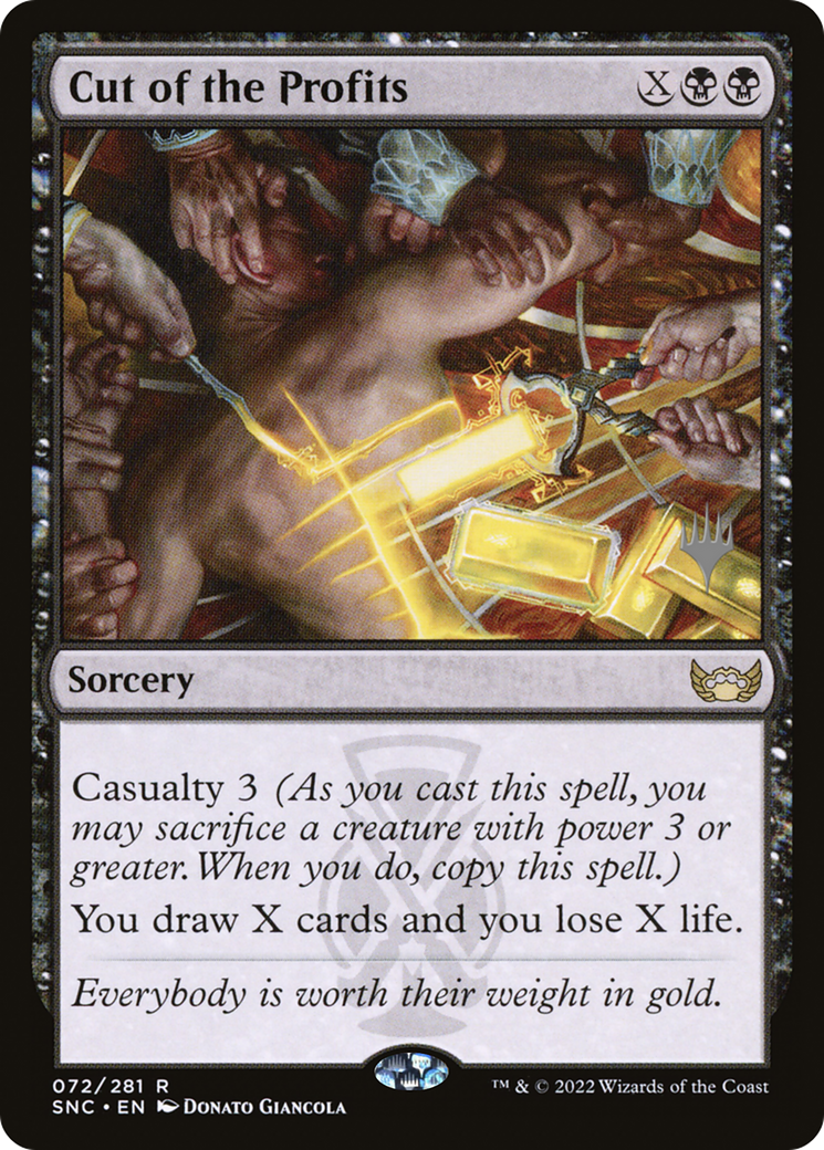 Cut of the Profits (PPSNC-72P) [Streets of New Capenna Promos] Foil MTG Single Wizards of the Coast