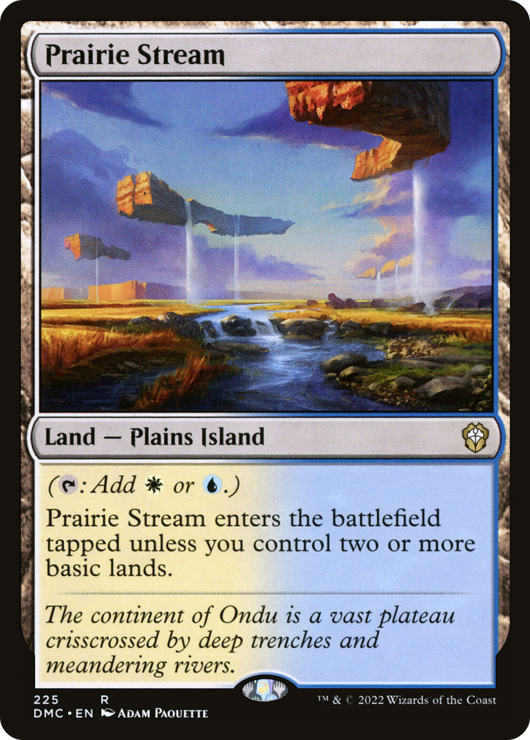 Prairie Stream (DMC-225) [Dominaria United Commander] MTG Single Wizards of the Coast