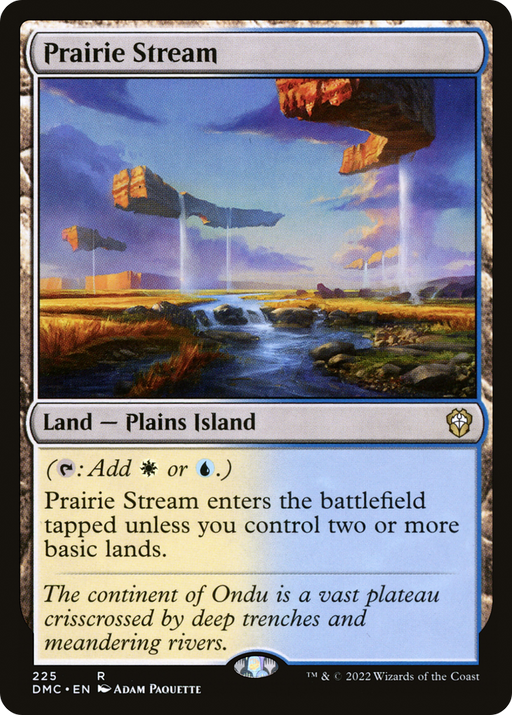 Prairie Stream (DMC-225) [Dominaria United Commander] MTG Single Wizards of the Coast