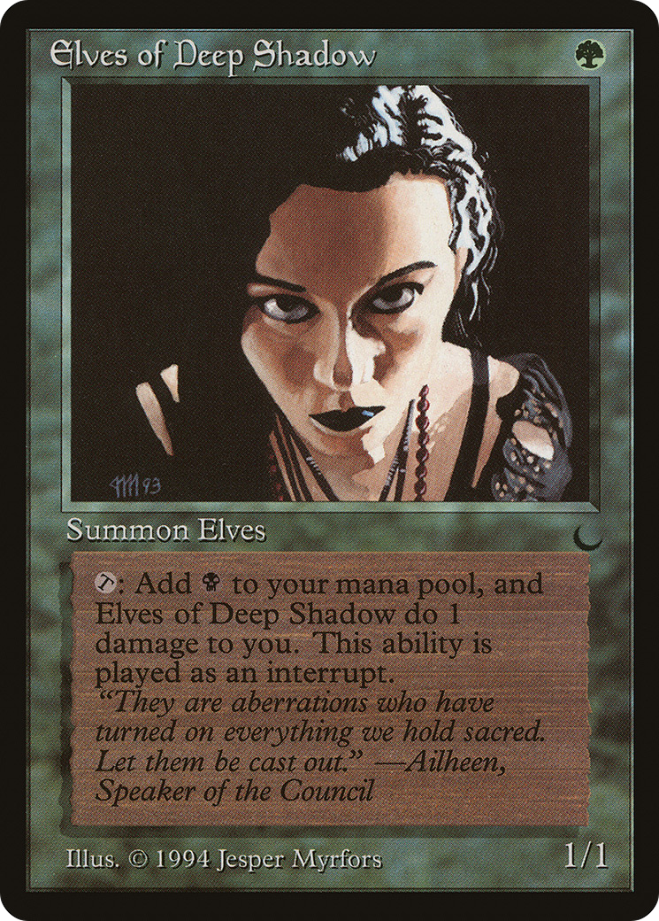 Elves of Deep Shadow (DRK-) [Oldschool] The Dark MTG Single Wizards of the Coast