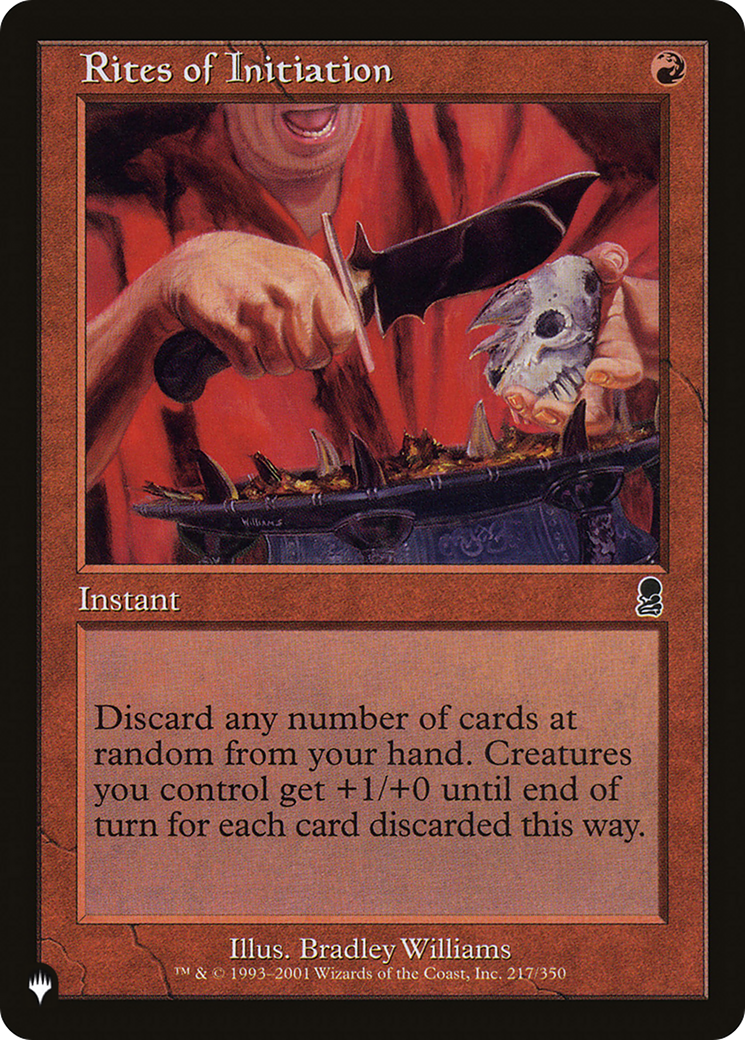 Rites of Initiation (LIST-217/350) [Mystery Booster] The List MTG Single Wizards of the Coast