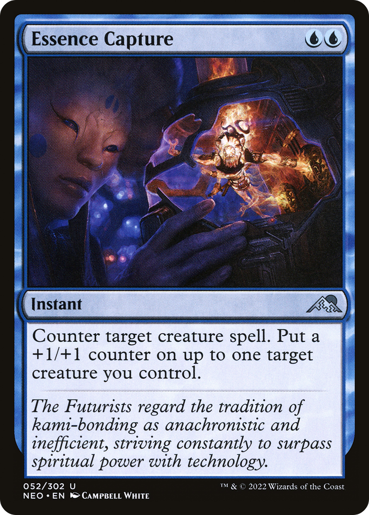 Essence Capture (NEO-052) [Kamigawa: Neon Dynasty] MTG Single Wizards of the Coast