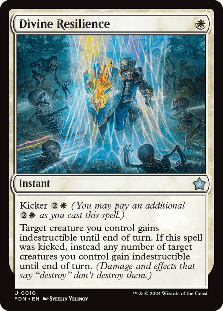 Divine Resilience (FDN-010) [Foundations] MTG Single Wizards of the Coast