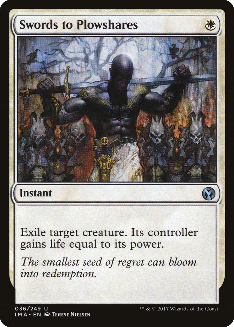Swords to Plowshares (IMA-036) [Iconic Masters] MTG Single Wizards of the Coast