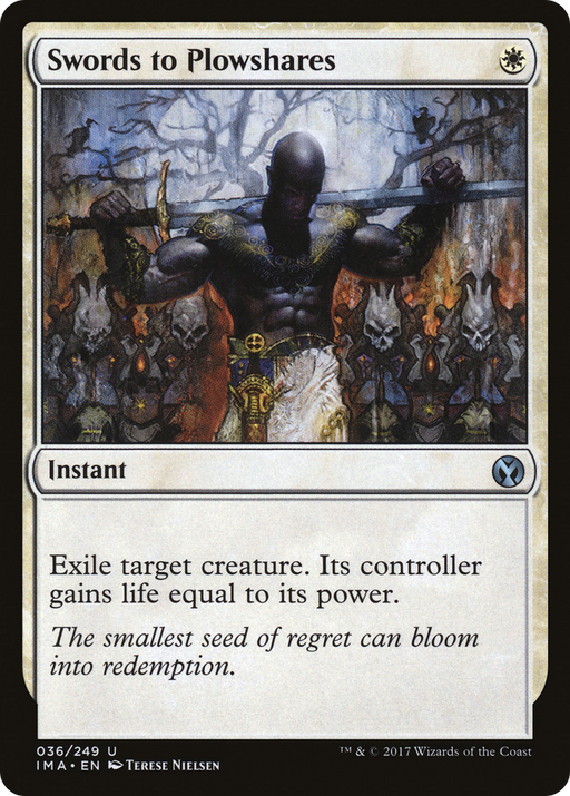 Swords to Plowshares (IMA-036) [Iconic Masters] Foil MTG Single Wizards of the Coast