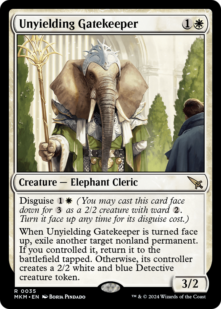 Unyielding Gatekeeper (MKM-035) [Murders at Karlov Manor] MTG Single Murders at Karlov Manor