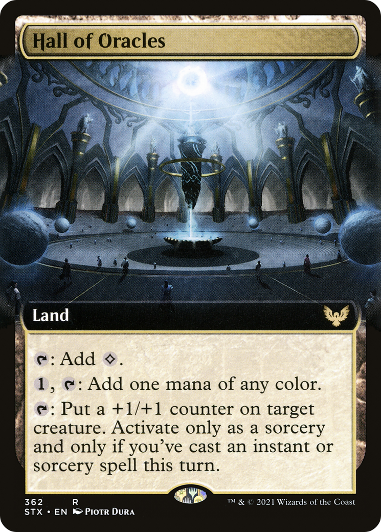 Hall of Oracles (STX-362) [Strixhaven: School of Mages] (Extended Art) MTG Single Wizards of the Coast