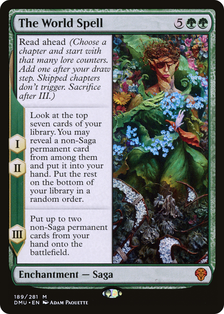 The World Spell (DMU-189) [Dominaria United] MTG Single Wizards of the Coast