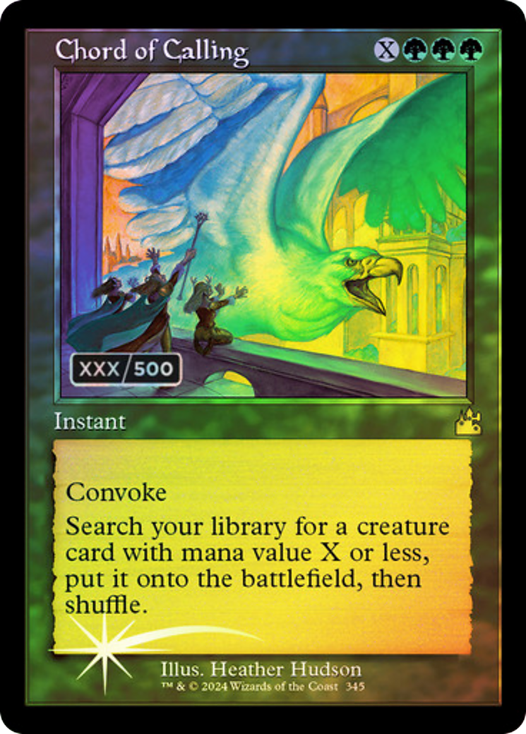Chord of Calling (Serial Numbered) (RVR-345) [Ravnica Remastered] Foil MTG Single Wizards of the Coast