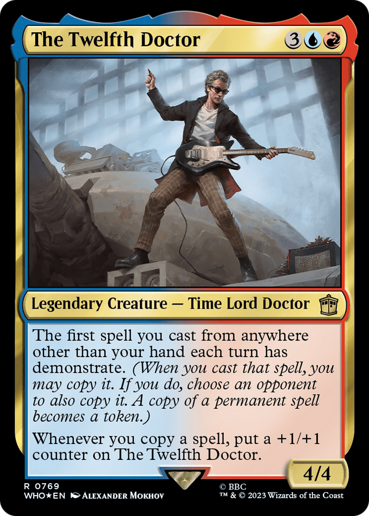 The Twelfth Doctor (Surge Foil) (WHO-769) [Doctor Who] Foil MTG Single Wizards of the Coast