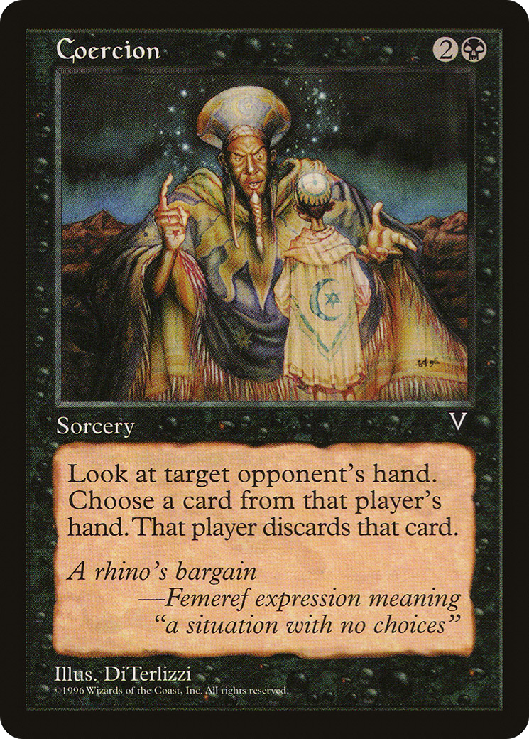Coercion (VIS-054) [Visions] MTG Single Wizards of the Coast