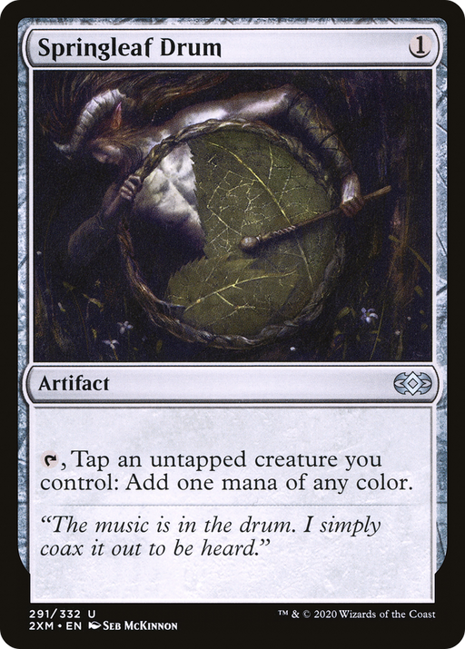 Springleaf Drum (2XM-291) [Double Masters] Foil MTG Single Wizards of the Coast