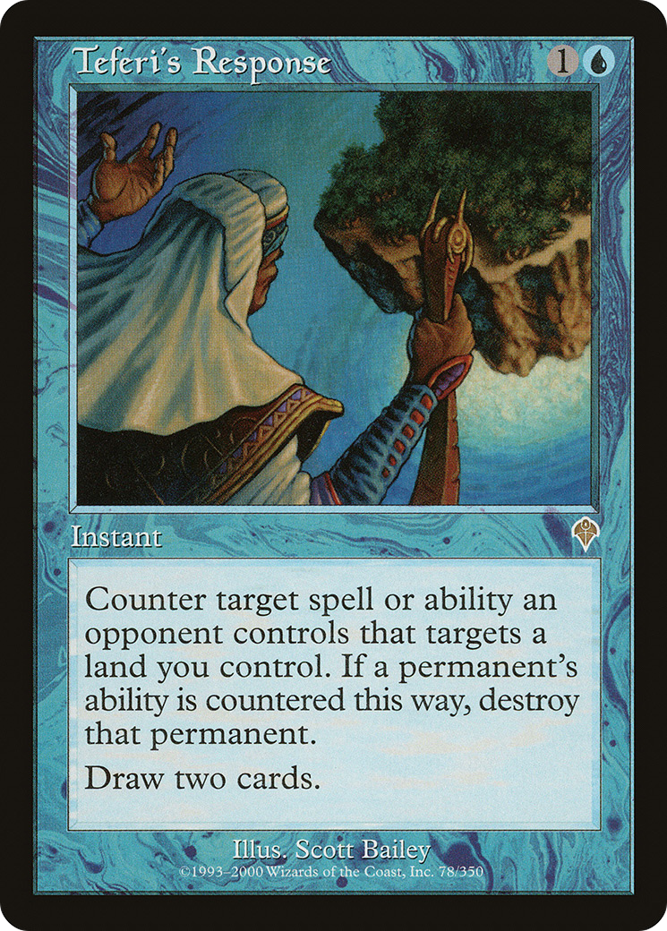 Teferi's Response (INV-078) [Invasion] Foil MTG Single Wizards of the Coast