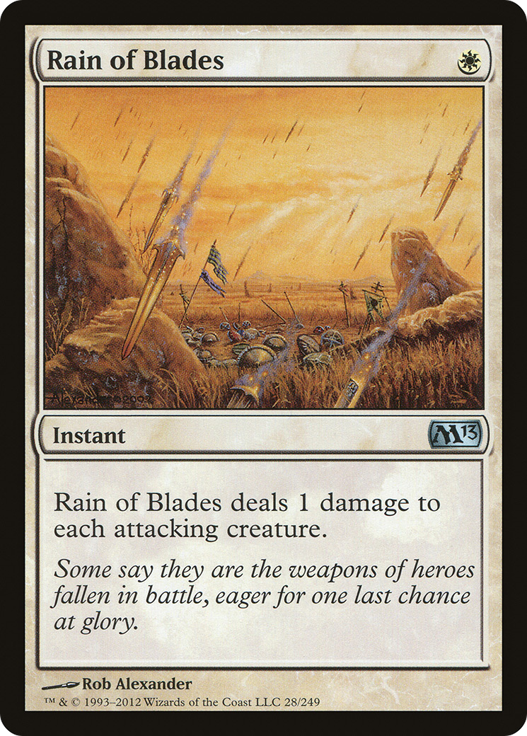 Rain of Blades (M13-028) [Magic 2013] Foil MTG Single Wizards of the Coast