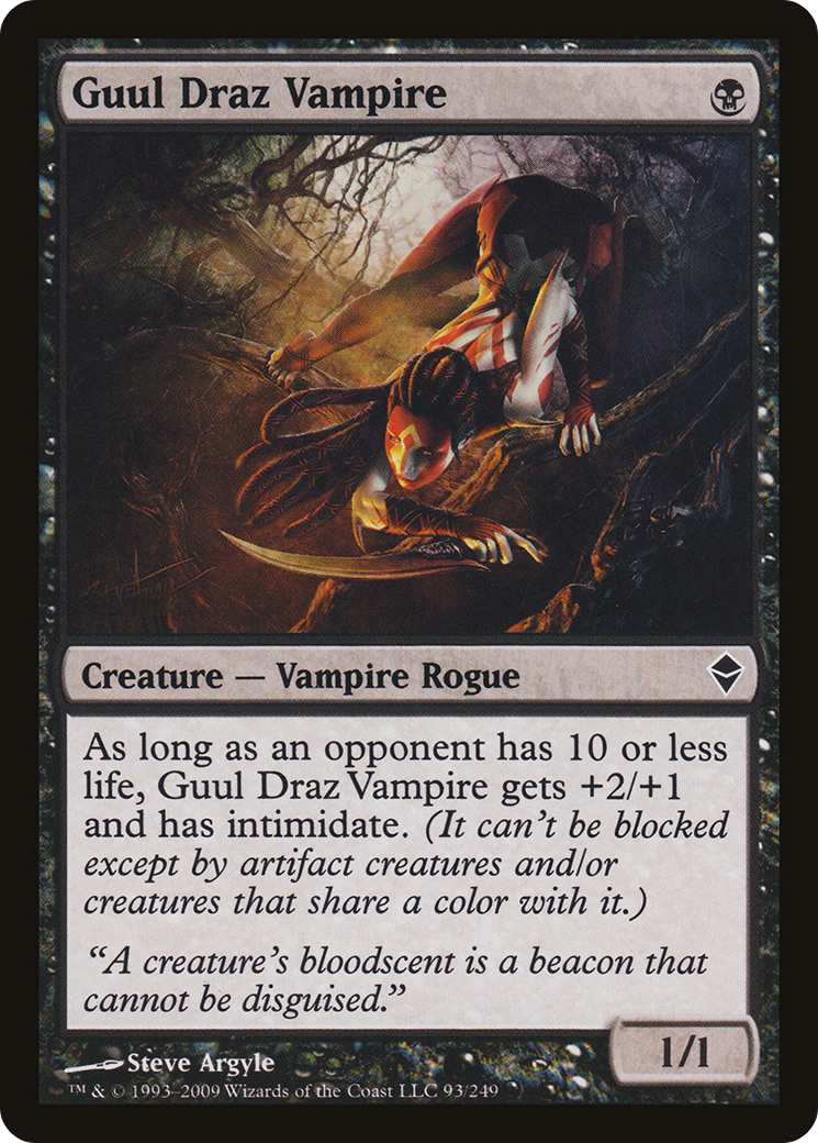 Guul Draz Vampire (ZEN-093) [Zendikar] Foil MTG Single Wizards of the Coast