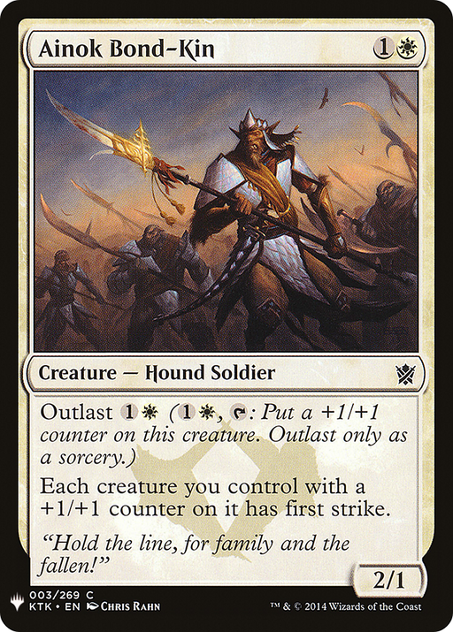 Ainok Bond-Kin (LIST-KTK-3) [Mystery Booster] The List MTG Single Wizards of the Coast