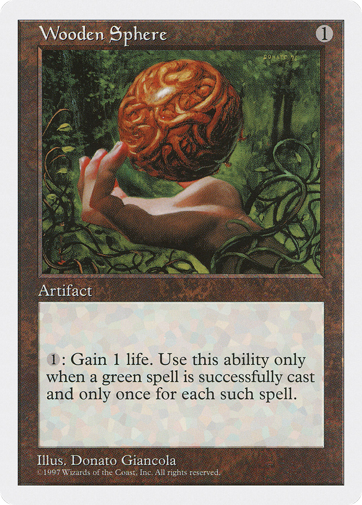 Wooden Sphere (5ED-409) [Fifth Edition] MTG Single Wizards of the Coast