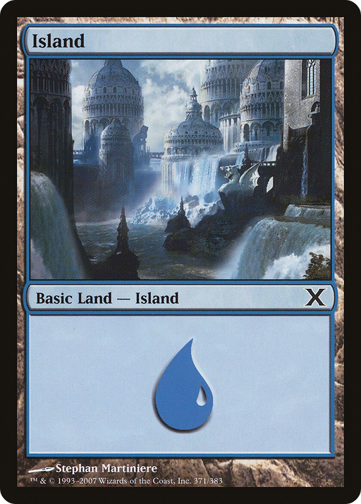 Island (371) (10E-371) [Tenth Edition] MTG Single Wizards of the Coast