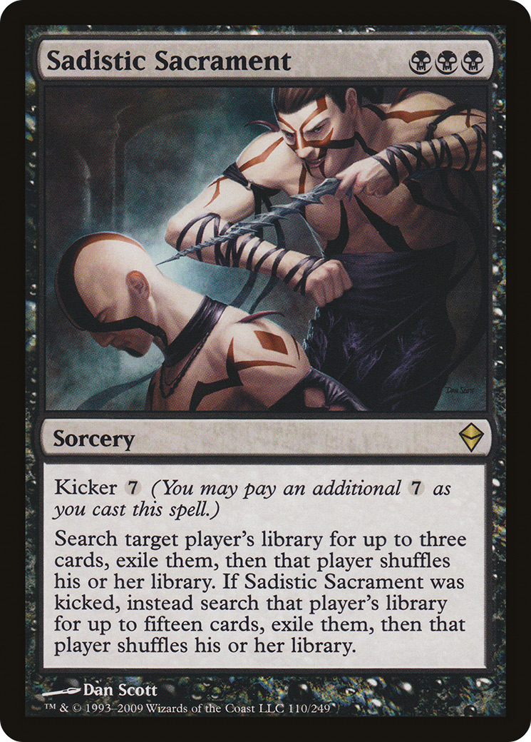 Sadistic Sacrament (ZEN-110) [Zendikar] Foil MTG Single Wizards of the Coast