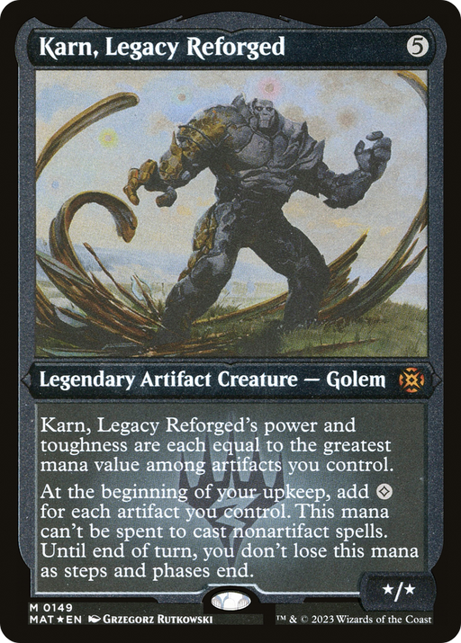 Karn, Legacy Reforged (MAT-149) [March of the Machine: The Aftermath] Etched Foil MTG Single Wizards of the Coast
