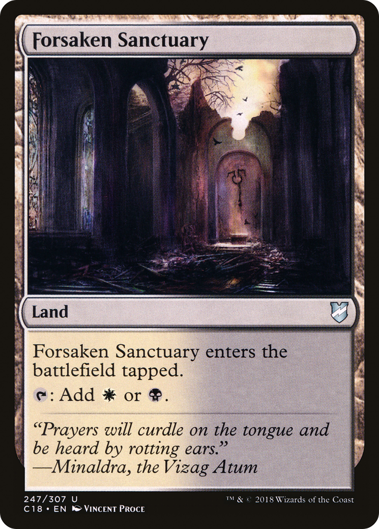 Forsaken Sanctuary (C18-247) [Commander 2018] MTG Single Wizards of the Coast