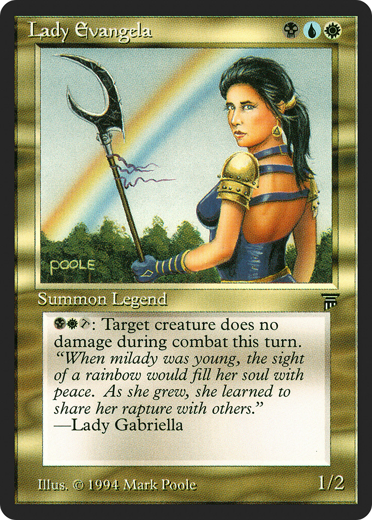 Lady Evangela (LEG-240) [Oldschool] Legends MTG Single Wizards of the Coast