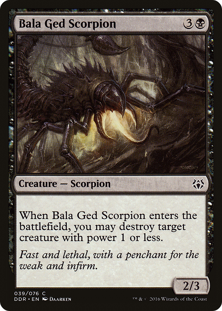 Bala Ged Scorpion (DDR-039) [Misc] Duel Decks: Nissa vs. Ob Nixilis MTG Single Wizards of the Coast