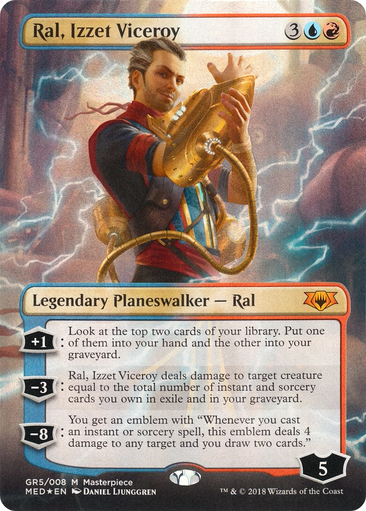 Ral, Izzet Viceroy (MED-GR5) [Misc] Mythic Edition (Borderless) Foil MTG Single Wizards of the Coast