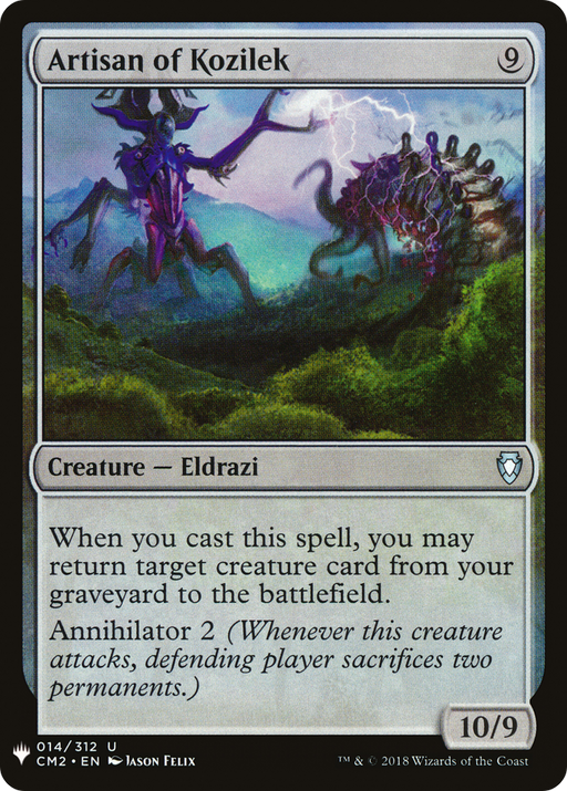 Artisan of Kozilek (LIST-CM2-14) [Mystery Booster] The List MTG Single Wizards of the Coast