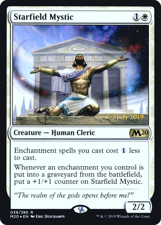 Starfield Mystic (PRE-039) [Core Set 2020 Promos] Foil MTG Single Wizards of the Coast