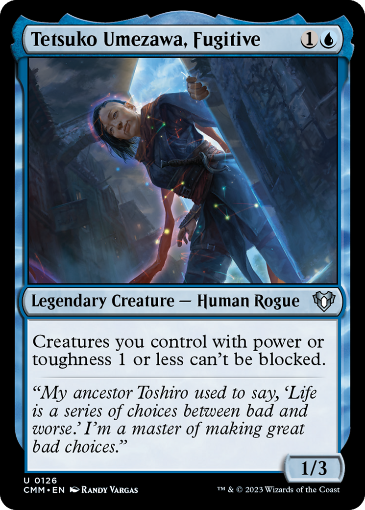 Tetsuko Umezawa, Fugitive (CMM-126) [Commander Masters] Foil MTG Single Wizards of the Coast
