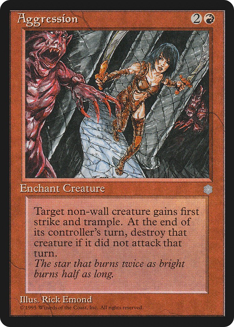 Aggression (ICE-) [Ice Age] MTG Single Wizards of the Coast