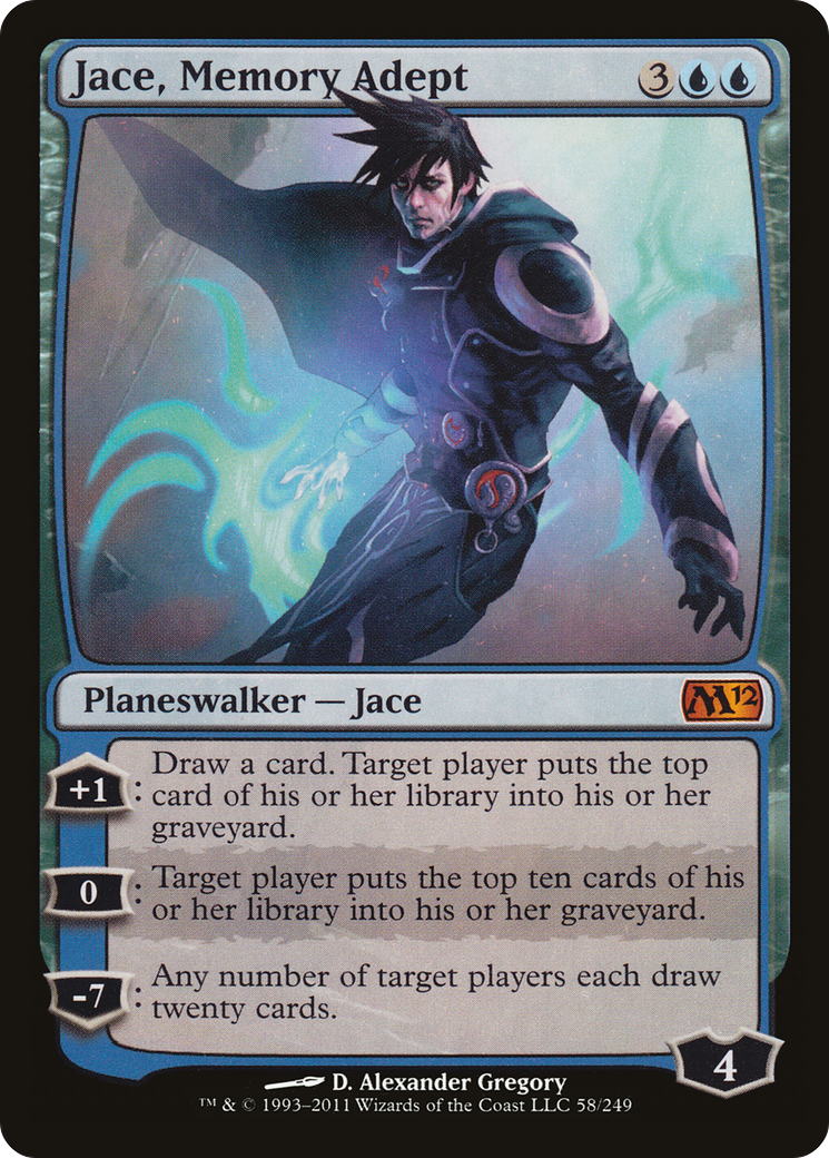 Jace, Memory Adept (M12-058) [Magic 2012] Foil MTG Single Wizards of the Coast