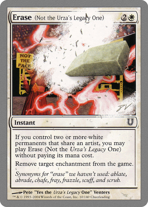 Erase (Not the Urza's Legacy One) (UNH-010) [Unhinged] MTG Single Wizards of the Coast