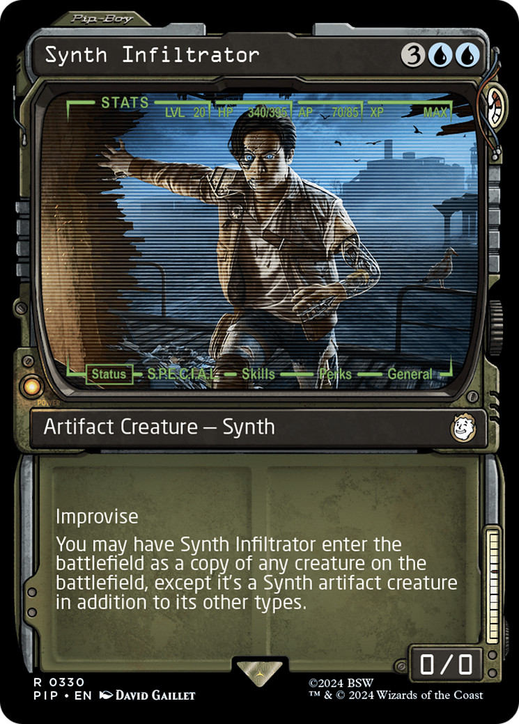 Synth Infiltrator (PIP-330) [Fallout] (Showcase) MTG Single Wizards of the Coast