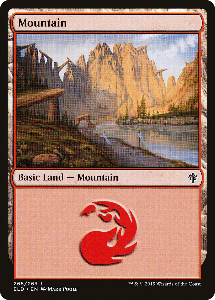 Mountain (ELD-265) [Throne of Eldraine] MTG Single Wizards of the Coast