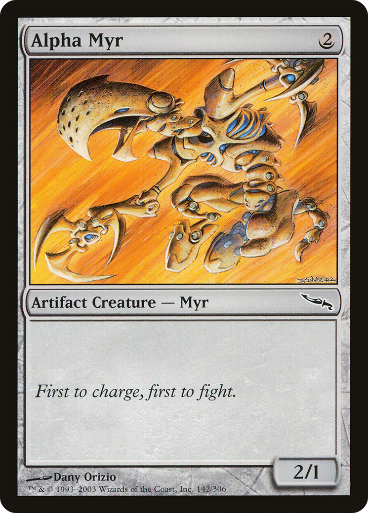 Alpha Myr (MRD-142) [Mirrodin] Foil MTG Single Wizards of the Coast