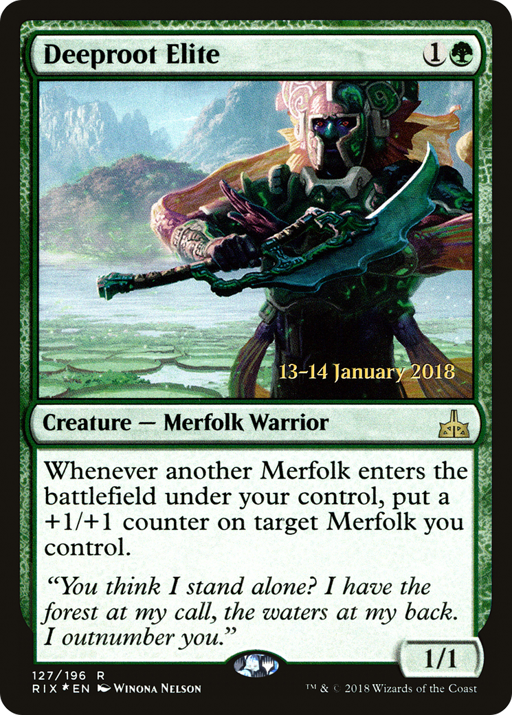 Deeproot Elite (PRE-127) [Rivals of Ixalan Promos] Foil MTG Single Wizards of the Coast
