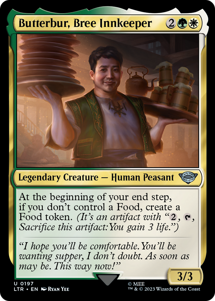Butterbur, Bree Innkeeper (LTR-197) [The Lord of the Rings: Tales of Middle-earth] Foil MTG Single Wizards of the Coast