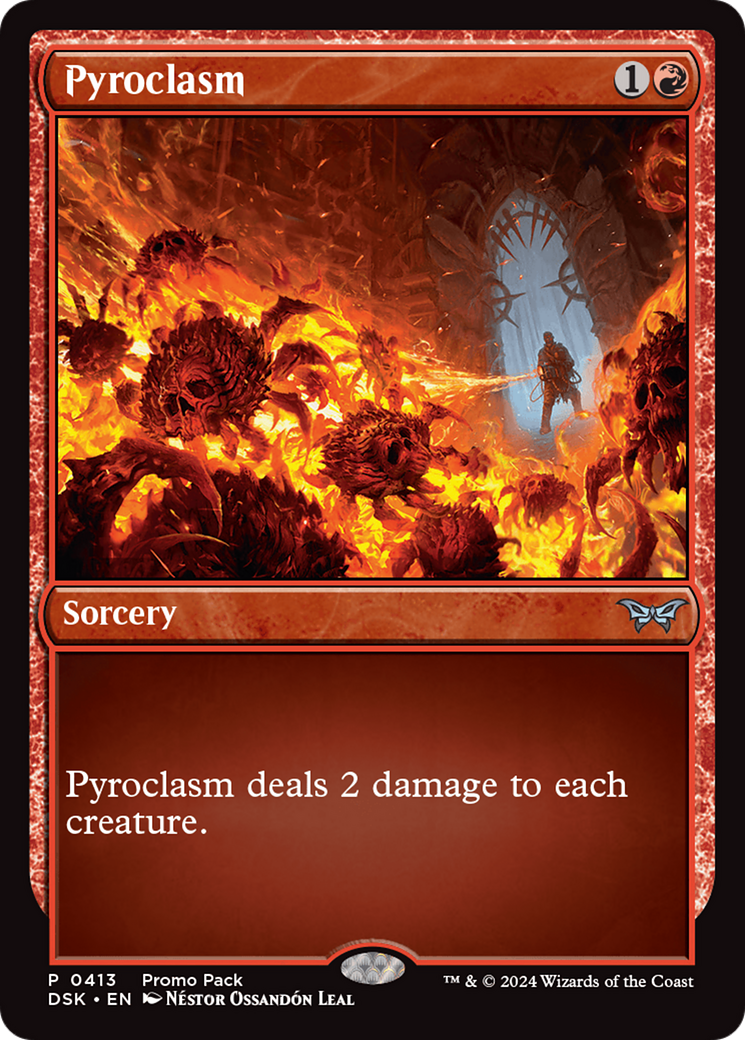 Pyroclasm (PPDSK-413) [Duskmourn: House of Horror] Foil MTG Single Wizards of the Coast