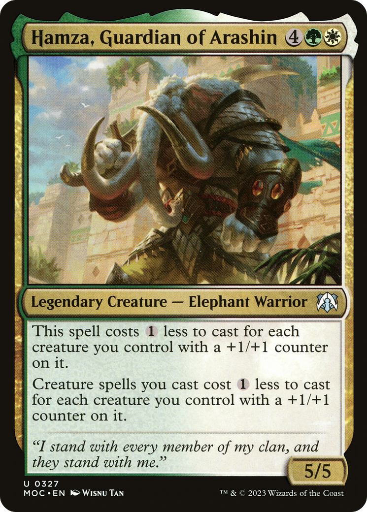 Hamza, Guardian of Arashin (MOC-327) [March of the Machine Commander] MTG Single Wizards of the Coast