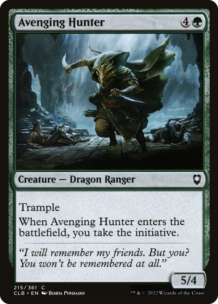 Avenging Hunter (CLB-215) [Commander Legends: Battle for Baldur's Gate] MTG Single Wizards of the Coast