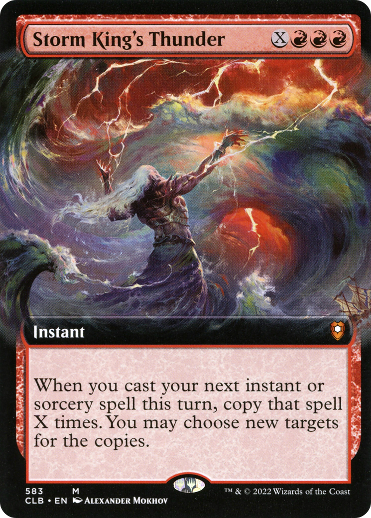 Storm King's Thunder (CLB-583) [Commander Legends: Battle for Baldur's Gate] (Extended Art) MTG Single Wizards of the Coast
