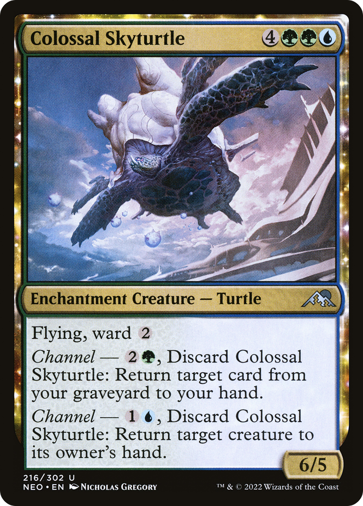 Colossal Skyturtle (NEO-216) [Kamigawa: Neon Dynasty] MTG Single Wizards of the Coast