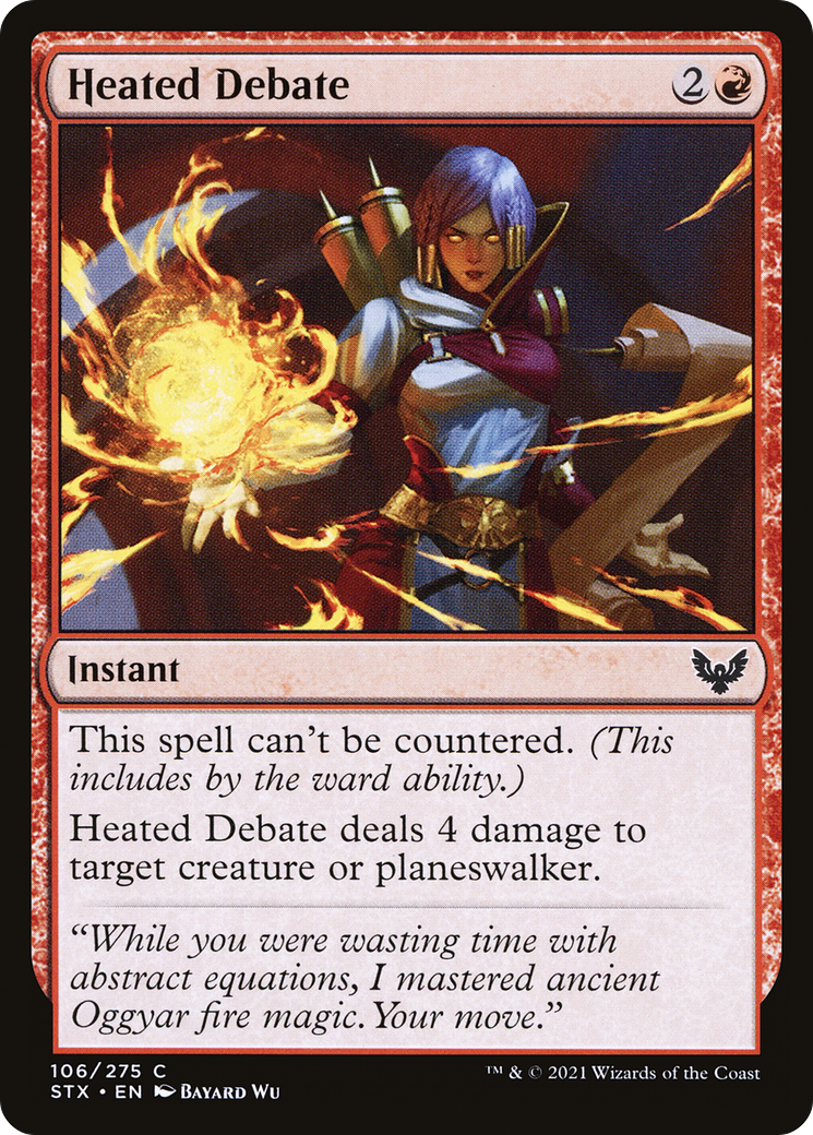 Heated Debate (STX-106) [Strixhaven: School of Mages] MTG Single Wizards of the Coast