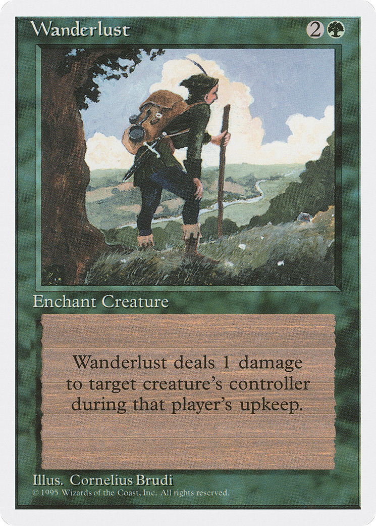 Wanderlust (4ED-285) [Fourth Edition] MTG Single Wizards of the Coast